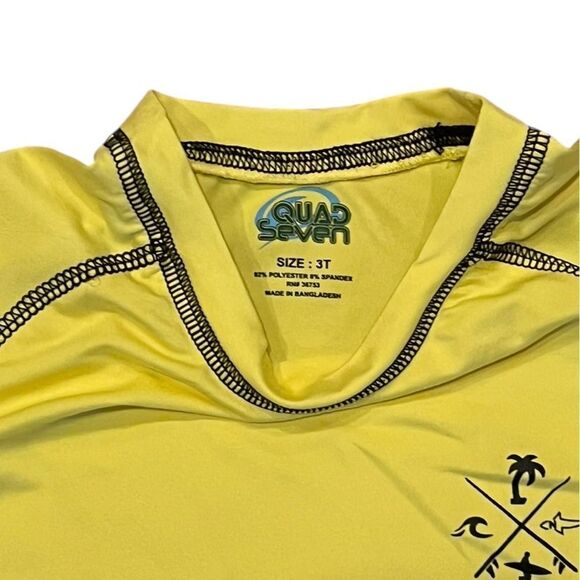Quad Seven Kids Yellow Rashguard - Picture 4 of 8